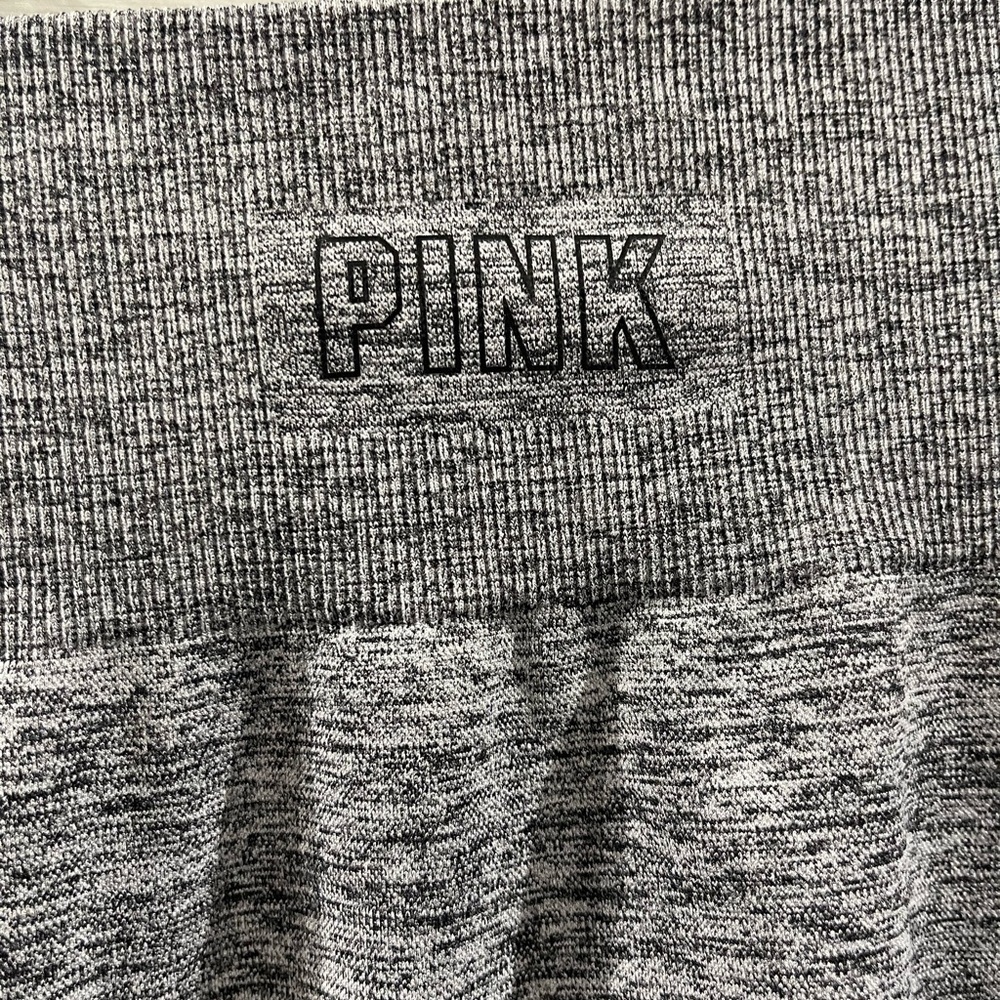 Victoria’s Secret Pink | Gray & Black Seamless Leggings Size Small - Picture 9 of 9